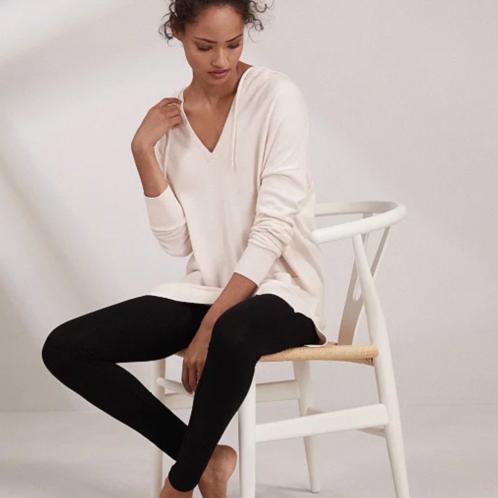 Lounge Knitted Hooded Tunic